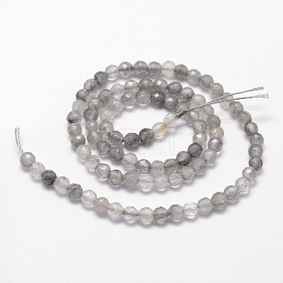 Natural Cloud Quartz Beads Strands G-G736-21-4mm-1