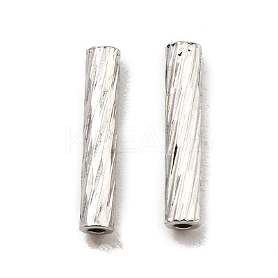 Non-Tarnish 304 Stainless Steel Tube Beads STAS-G310-37A-P-1