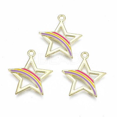 Alloy Enamel Pendants ENAM-S115-177D-1
