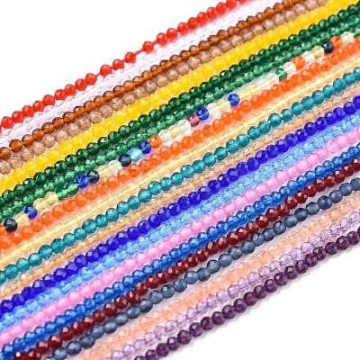 Glass Beads Strands G-K185-16V-1