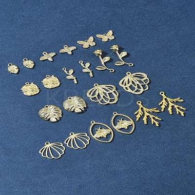 22Pcs 11 Styles Alloy Pendants FIND-FS0003-13-1