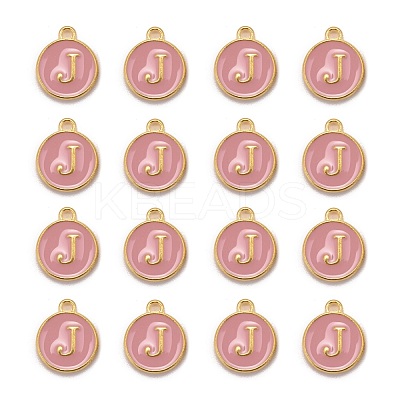 Golden Plated Alloy Enamel Charms ENAM-S118-07J-1
