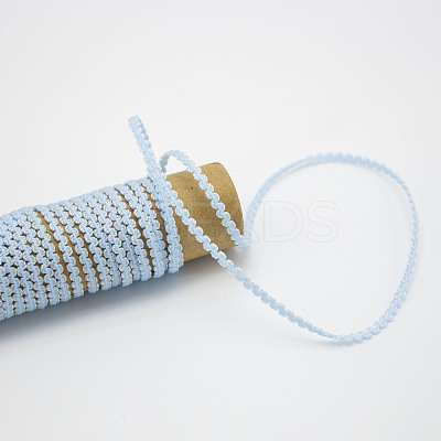 25 Yards Nylon Wavy Fringe Lace Trim Ribbon OCOR-GF0004-30G-1
