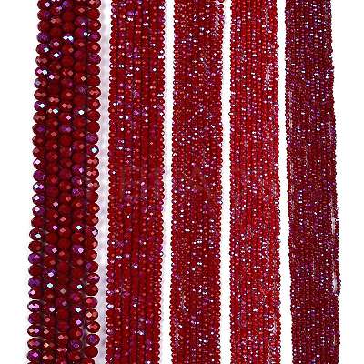 Electroplate Opaque Solid Color Glass Beads Strands LS-EGLA-A044-P3mm-L02-1