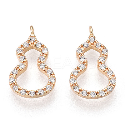 925 Sterling Silver Micro Pave Cubic Zirconia Charms STER-T004-15G-1