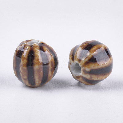 Handmade Porcelain Beads X-PORC-S498-24D-1