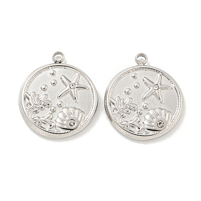 304 Stainless Steel Pendants STAS-L278-025P-1