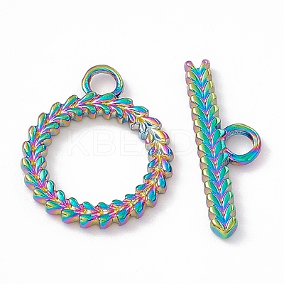 Ion Plating(IP) 304 Stainless Steel Toggle Clasps STAS-G299-03M-1