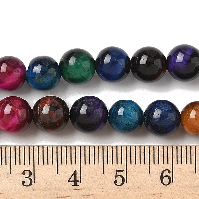 Natural Tiger Eye Beads Strands G-G101-8mm-6-1