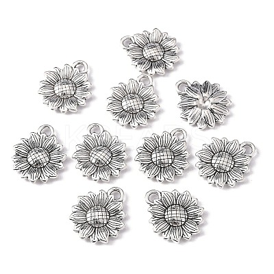 Sunflower Tibetan Style Alloy Pendants LS-X-TIBEP-R344-35AS-LF-1