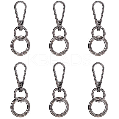 Teardrop Alloy Swivel Clasps PURS-SP0001-02B-1