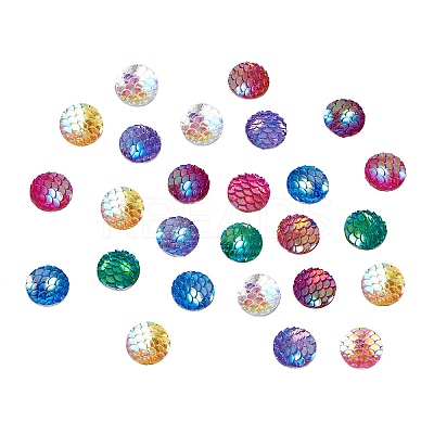 Resin Cabochons CRES-SC0001-03-1