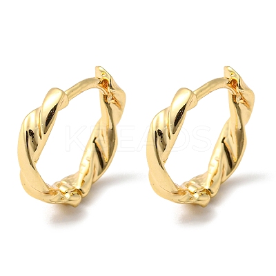 Brass Hoop Earrings EJEW-M236-01I-G-1
