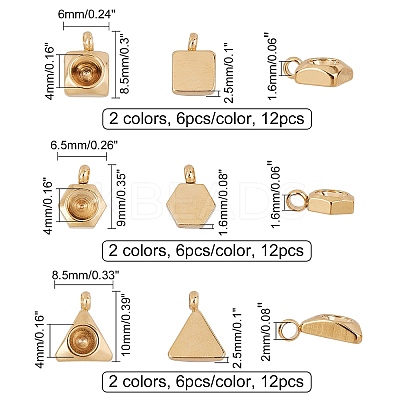 304 Stainless Steel Pendant Rhinestone Settings STAS-UN0011-07-1