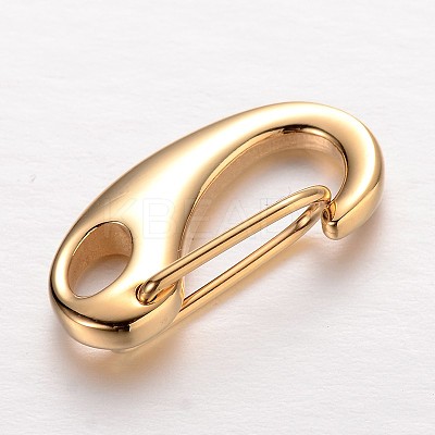 304 Stainless Steel Keychain Clasp Findings STAS-I045-01A-1