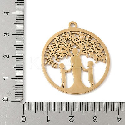 304 Stainless Steel Pendants STAS-V016-06G-1