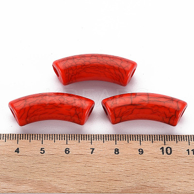 Opaque Crackle Acrylic Beads X1-MACR-S372-001N-009-1