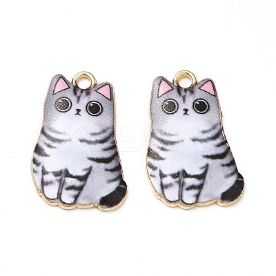 Alloy Enamel Pendants ENAM-M046-12G-E-1