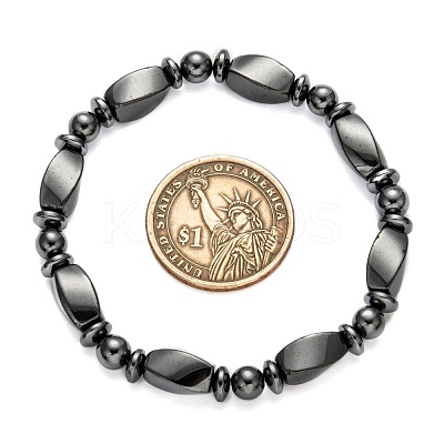 Non-Magnetic Synthetic Hematite Bracelets BJEW-E003-8-1