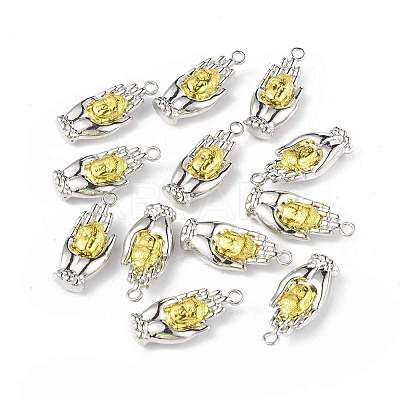 Two Tone Alloy Pendants PALLOY-M206-13P-1