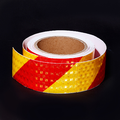 Waterproof EPT(Ethylene Propylene Terpolymer) & PVC Reflective Self-adhesive Tape DIY-WH0030-82A-1