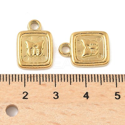 304 Stainless Steel Pendants STAS-L293-13G-1