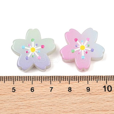 Luminous Printed Opaque Resin Beads RE-CBAC4C7-26-1