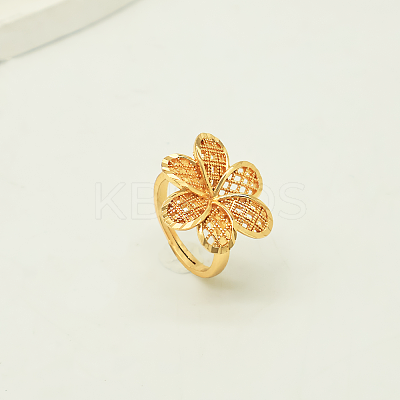 Adjustable Brass Finger Rings for Women DS8817-2-1