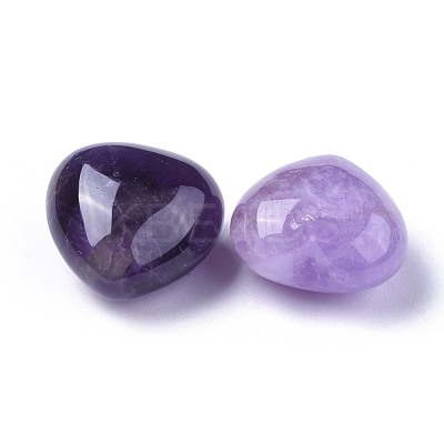 Natural Amethyst Heart Love Stone G-F659-B05-1