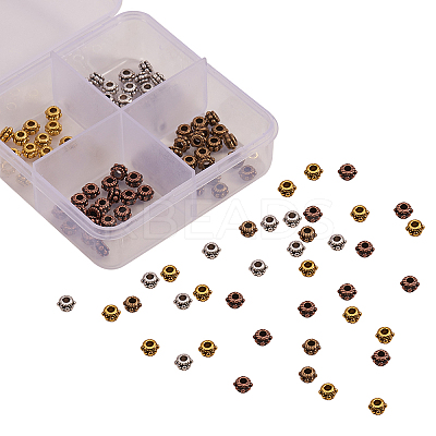 Tibetan Style Alloy Spacer Beads TIBEB-CJ0001-09-NR-1