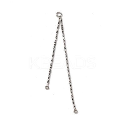 Brass Tassel Box Chain Big Pendants KK-G510-13P-1
