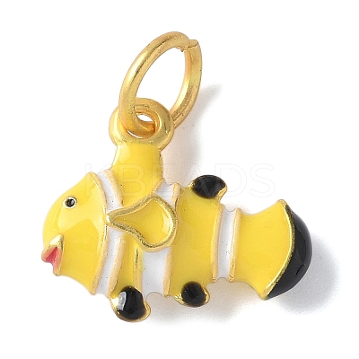 Brass Enamel Pendants KK-D350-01D-1
