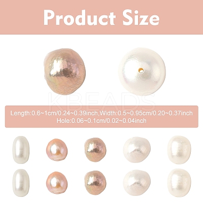 10Pcs Natural Cultured Freshwater Pearl Beads PEAR-YW0001-29-1