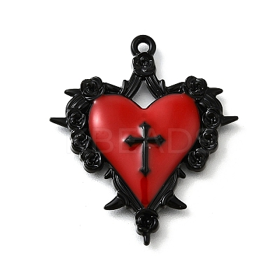 Alloy Enamel Gothic Style Pendants PALLOY-R157-06EB-06A-1