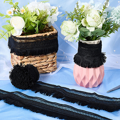 5Yards Polyester Embroidery Ribbon OCOR-GF0004-64B-1