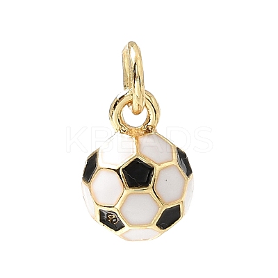 3D Brass Enamel Charms KK-CBAEEA8-01G-1