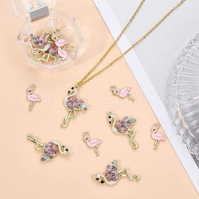 28Pcs 2 Style Alloy Rhinestone Pendants FIND-CA0006-42-1