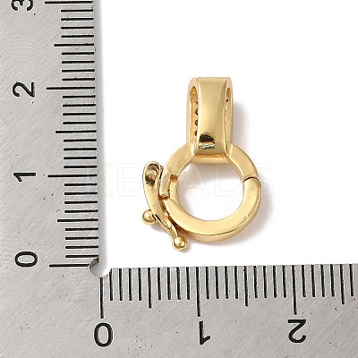 Rack Plating Brass Micro Pave Clear Cubic Zirconia Twister KK-A222-03A-G-1