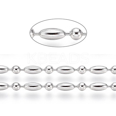 Non-Tarnish 304 Stainless Steel Ball Chains CHS-L024-023B-1