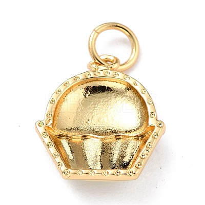 Real 18K Gold Plated Brass Charms KK-L206-004A-G-1