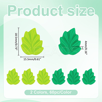 120Pcs 2 Colors Opaque Resin Cabochons RESI-ME0001-24-1