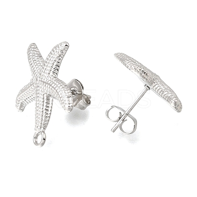 304 Stainless Steel Stud Earring Findings STAS-D391-03B-P-1