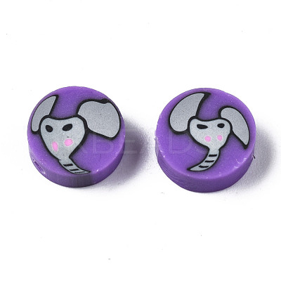 Handmade Polymer Clay Beads X-CLAY-N008-036-1
