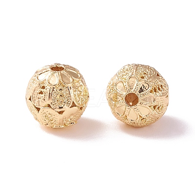 Brass Hollow Beads KK-P226-28CG-1