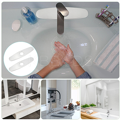 304 Stainless Steel Sink Hole Covers AJEW-WH0455-017A-P-1