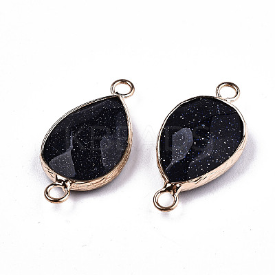 Synthetic Blue Goldstone Links Connectors G-T131-49A-1