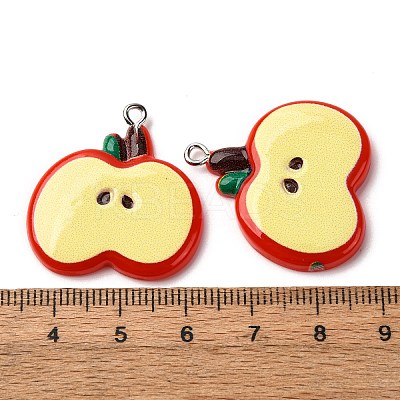 Opaque Resin Pendants RESI-I337-05P-B01-1
