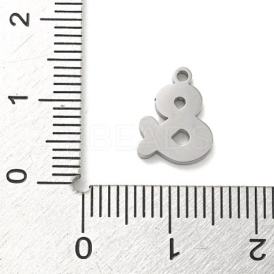304 Stainless Steel Pendants STAS-M067-02A-P-1