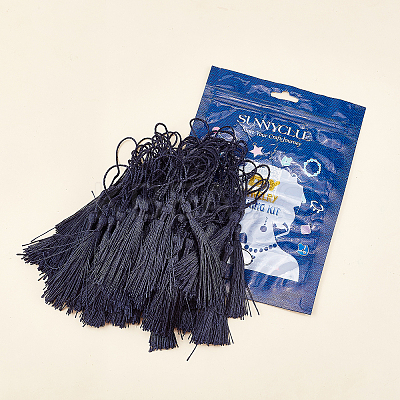 100Pcs Polyester Tassel Big Pendant Decorations FIND-SC0003-36D-1