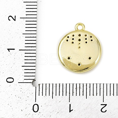 Brass Micro Pave Clear Cubic Zirconia Pendants LS-KK-L238-29G-1